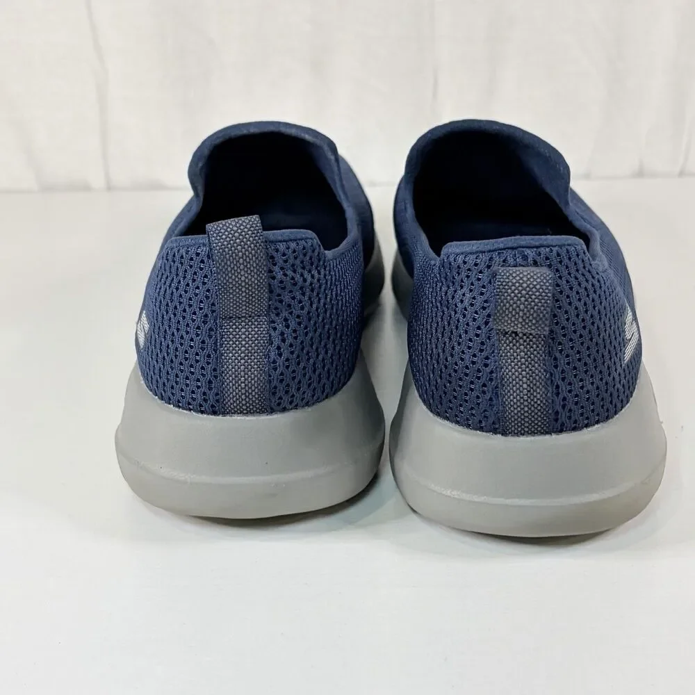 SKECHERS GO WALK MEN'S SHOES SIZE: 9.5 NAVY BLUE AIR COOLED MEMORY FOAM COMFORT